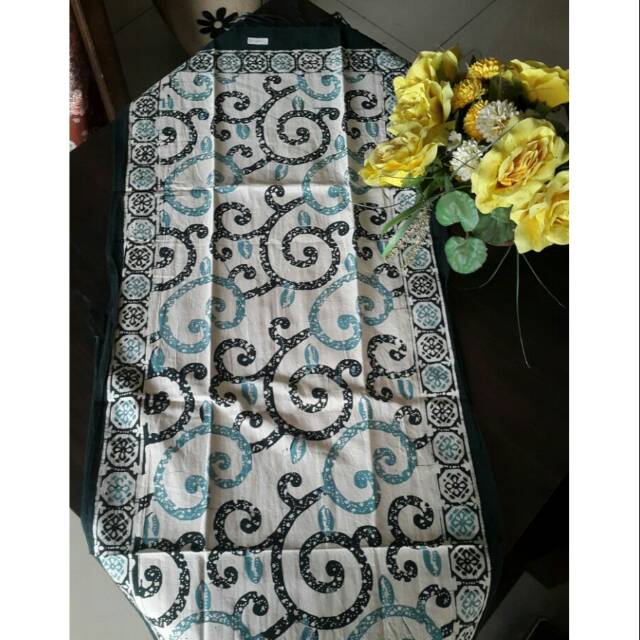 Taplak meja tamu persegi panjang ( loper )