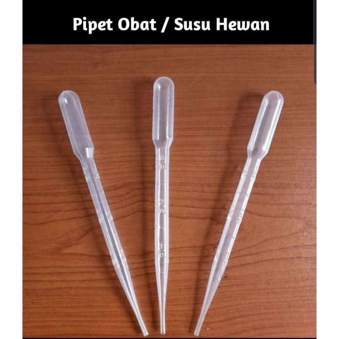 Pipet Plastik 3Ml | Pipet Tetes Obat Drop Kucing