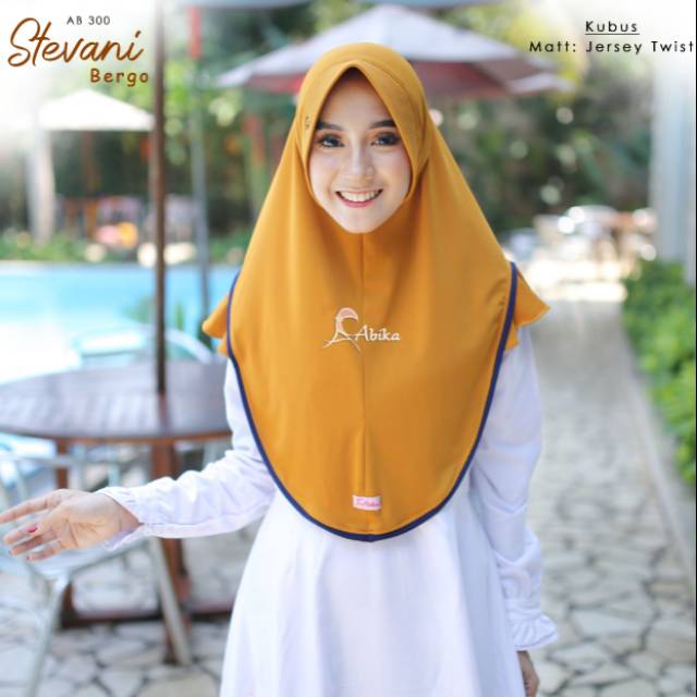 Berga stevani abika/ bergo abika/ abika bergo/ hijab bergo/ abika