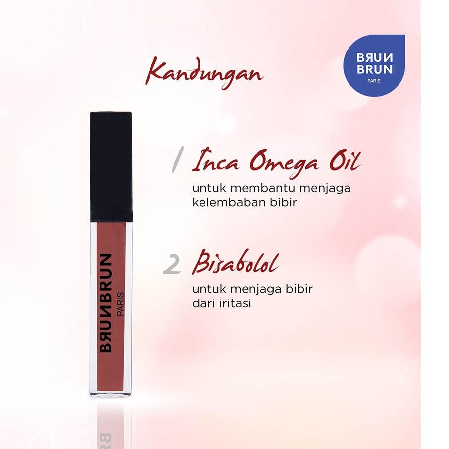 Banting Harga Brunbrun Paris Melted Matte Lip Color - Fantasia