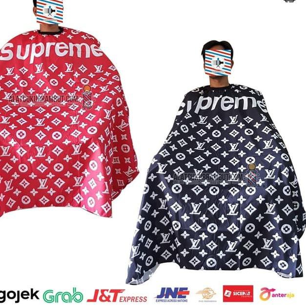 Ready Stock Kain Kep Kain Kip Kain Potong Rambut Motif Supreme Barbershop Shopee Indonesia