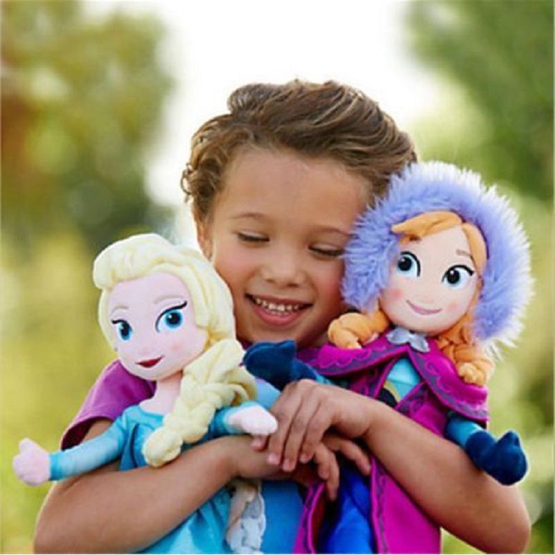 40/50cm Disney Frozen Elsa And Anna Snow Queen Plush Toys Stuffed Doll Princess Doll Stuffed Kids Toys Birthday Gift