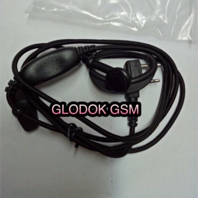 HEADSET HANDFREE NYLON ATAU TALI SEPATU UTK HT ICOM ALINCO COLOK SAMPING