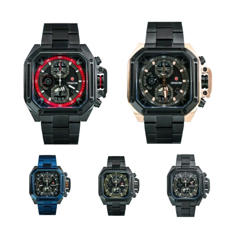 Jam Tangan Pria Expedition E6812/E 6812 Rantai Original