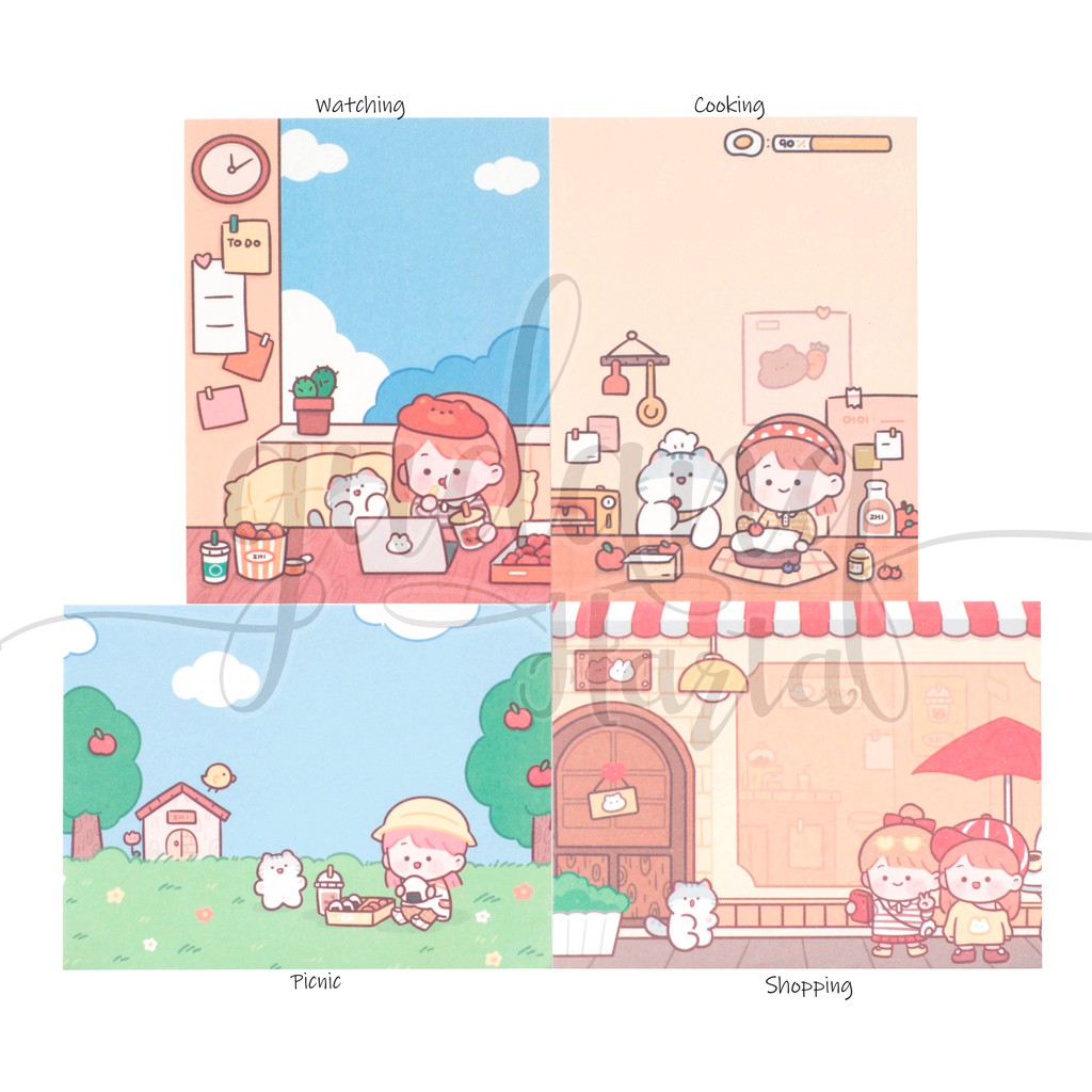 

Memo Girls Time Lucu Memopad Unik Notes Notepad DIY Scrapbook GH 301338