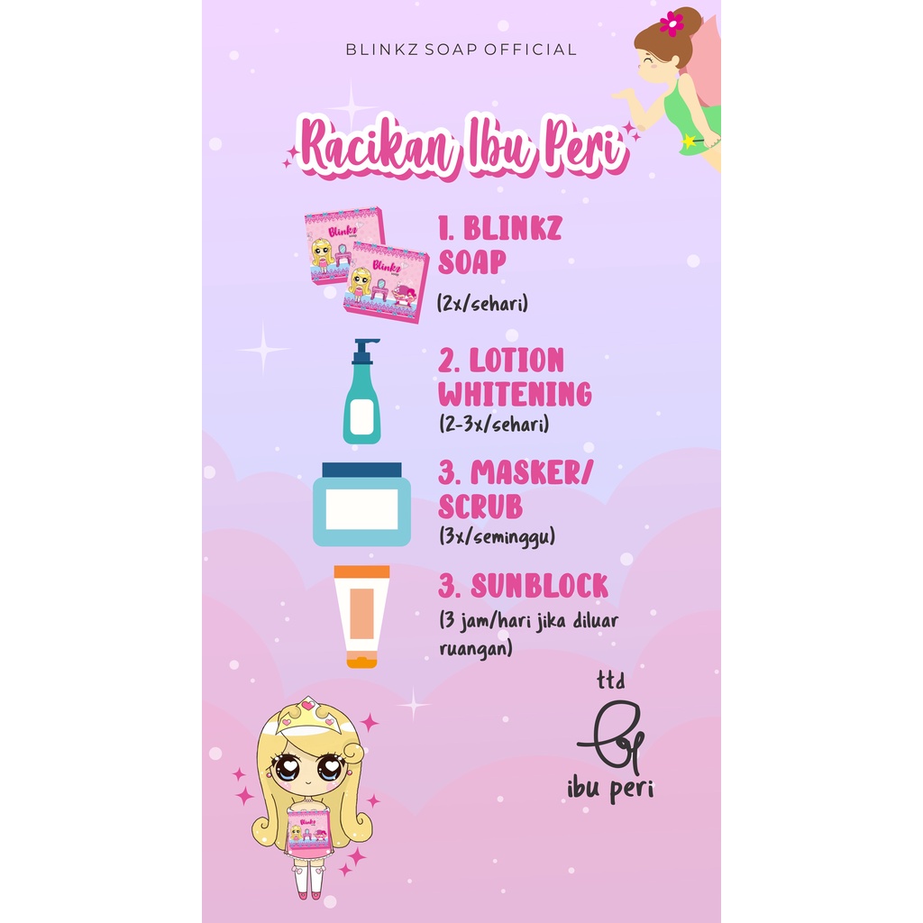 ❤️ RG ❤️ BLINKZ BLINK SOAP | Sabun Batang Pemutih Badan Blinkz Blink Soap BPOM