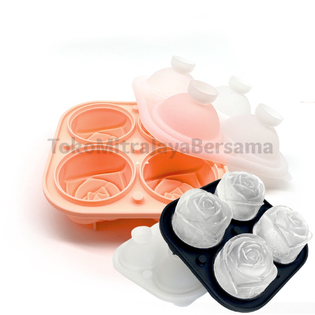 CETAKAN ES BATU SILICONE MODEL BUNGA ROSE DIAMOND SKULL TENGKORAK ICE CUBE MOLD SILIKON COKLAT JELLY PERMEN