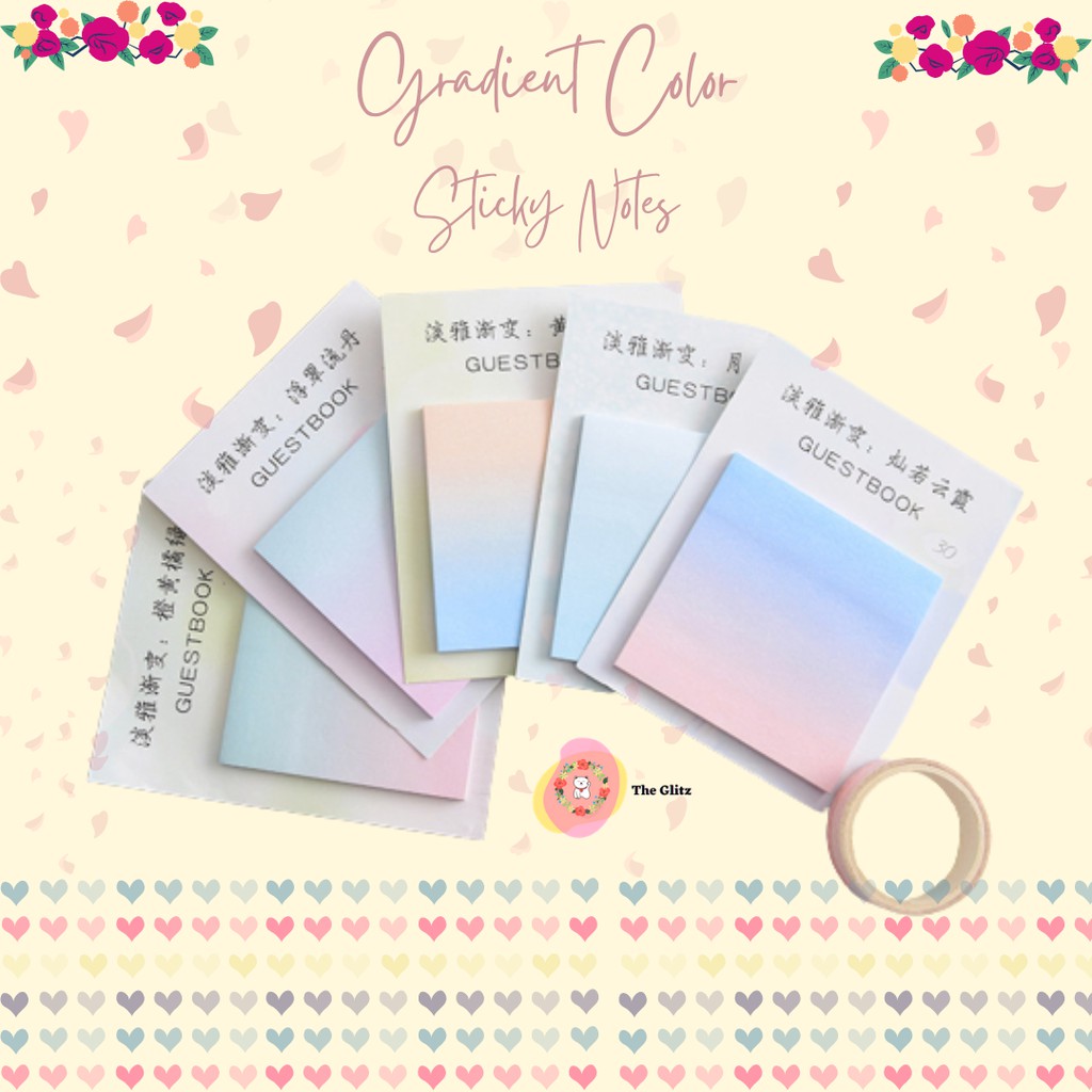 

Gradient Colors Sticky Notes / Memo it / Post it