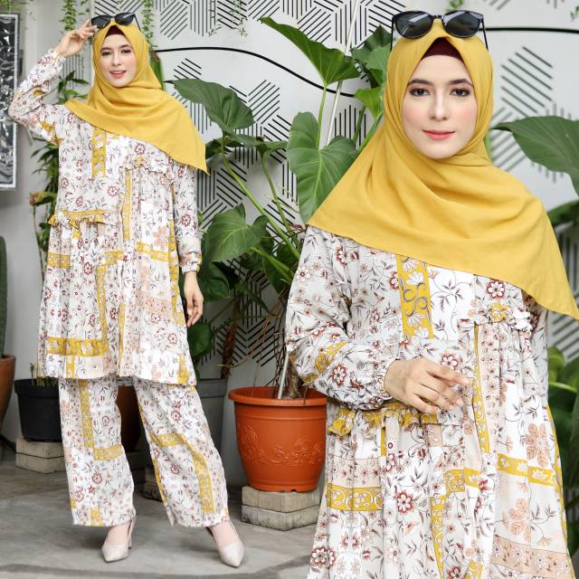 SETELAN NURHASANQH / SETELAN CELANA / SETELAN HIJAB / SETELAN MUSLIM