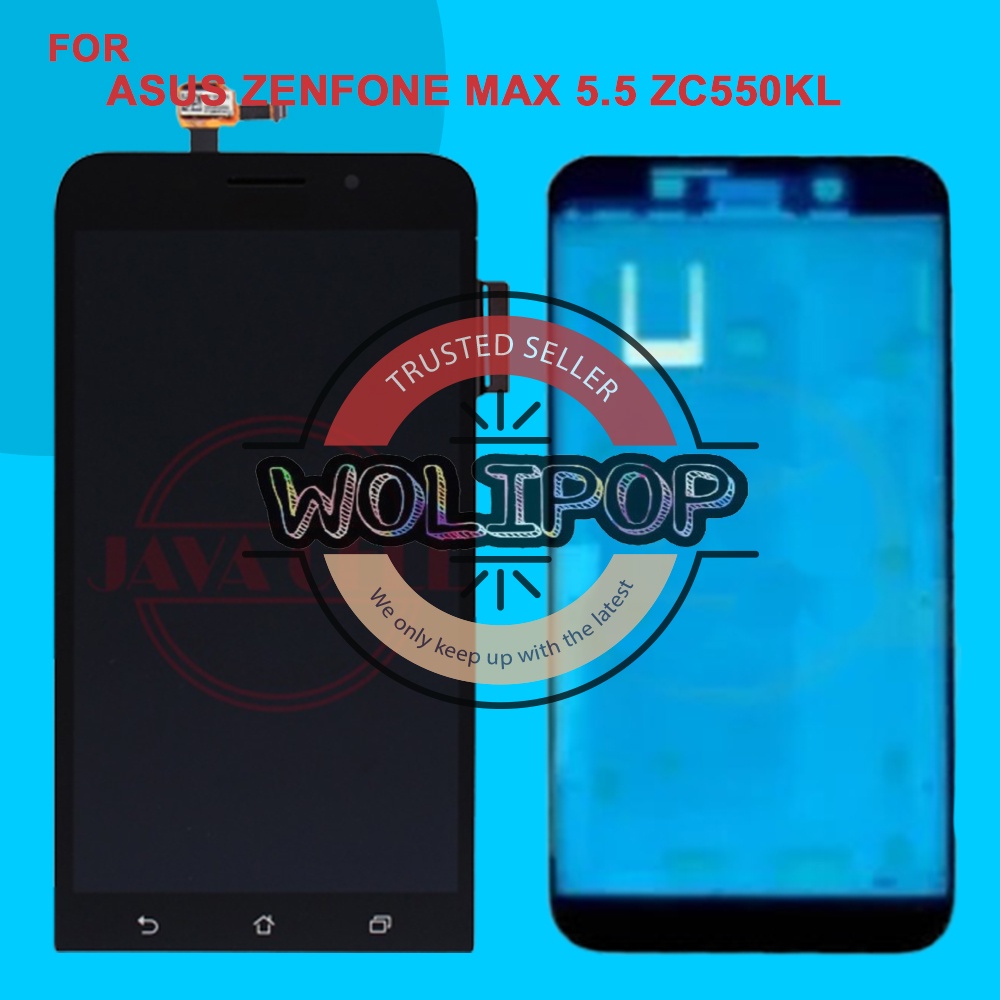 LCD TOUCHSCREEN FRAME ASUS ZENFONE MAX 5.5 ZC550KL Z010D ORIGINAL NEW