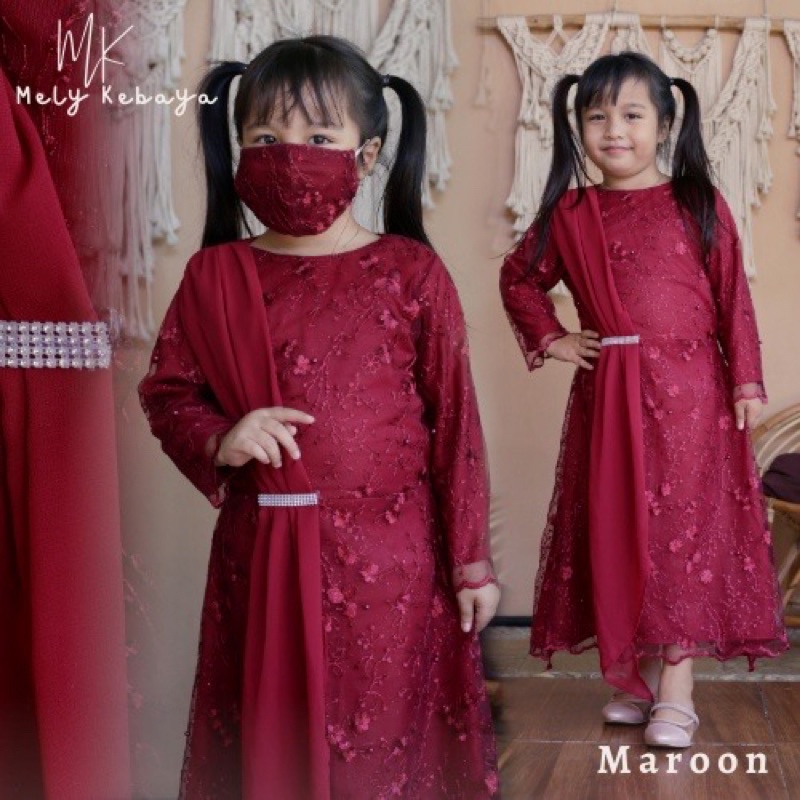 (Bayar ditempat) gamis selendang anak by Rasaqi kebaya/Gamis selendang anak/Dres brukat anak/gamis anak modern/gamis anak terbaru/gamis pesta anak/gamis anak/Gamis brokat anak/gamis anak perempuan/gamispesta anak/kebayaanak