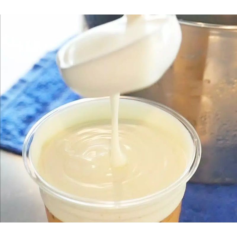 

Cheese cream. Floating cheese for a drink. keju untuk minuman