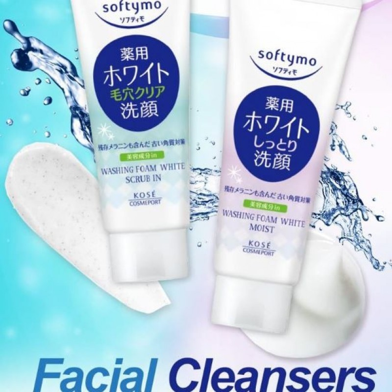 

KOSE Japan SOFTYMO Washing Foam White Scrub in 150g