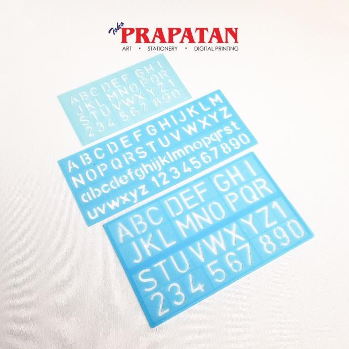 

PROMO Penggaris Sablon Mal Huruf / Angka Mal Abjad Butterfly