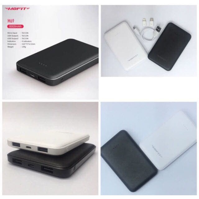 Power Bank MOFIT 6000 mAh M69