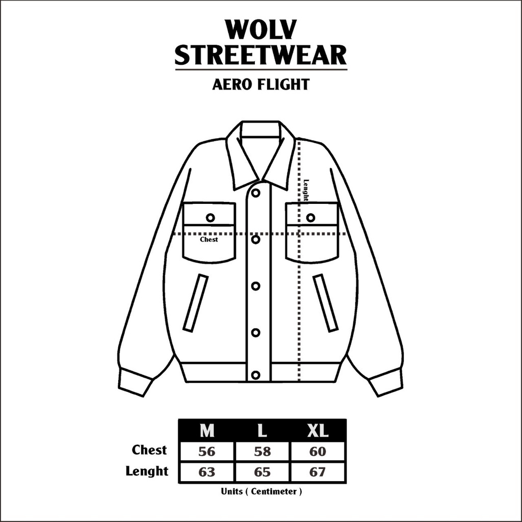 [SIAP KIRIM] WOLV Jaket Aero Flight Jaket Wolv Jaket Harrington Jaket Pria Jaket Bomber Jaket Pilot