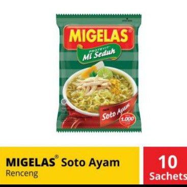 

Miegelas rasa soto ayam 1 RENCENG ISI 10 PCS