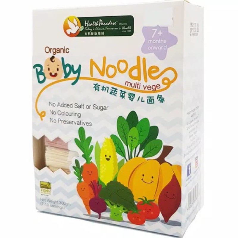

Health Paradise Organic Baby Noodle Multi Vege 300g