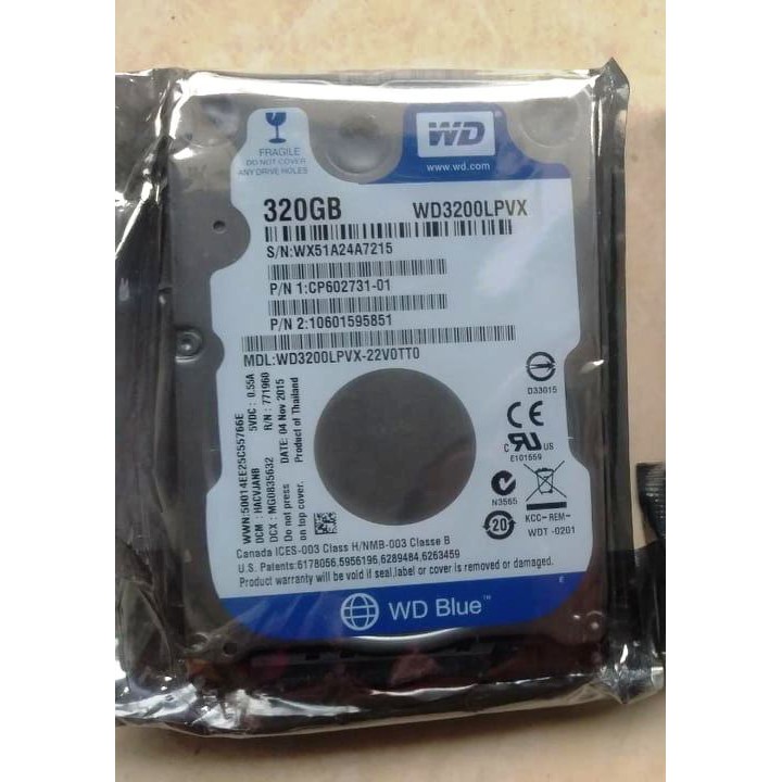 NEW Hardisk Laptop 320GB WD