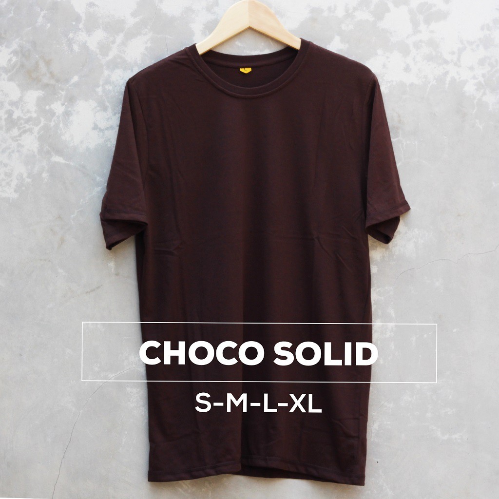 Kaos Polos Pria Choco Solid Cotton Combed 30s - Baju Polos Pria Choco Solid