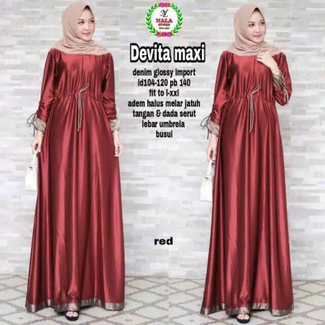 Devita Maxi | Gamis Syari | Baju Gamis | Pakaian Muslim | Baju Muslim | Pakaian wanita !| Baju Murah