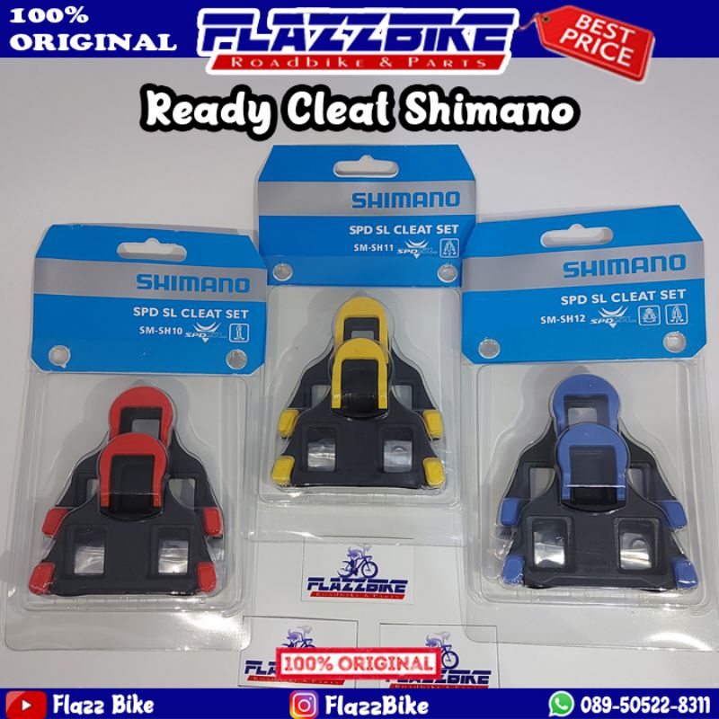 Jual CLEAT SHIMANO SH10 SH11 SH12 Merah Kuning Biru Red Yellow Blue