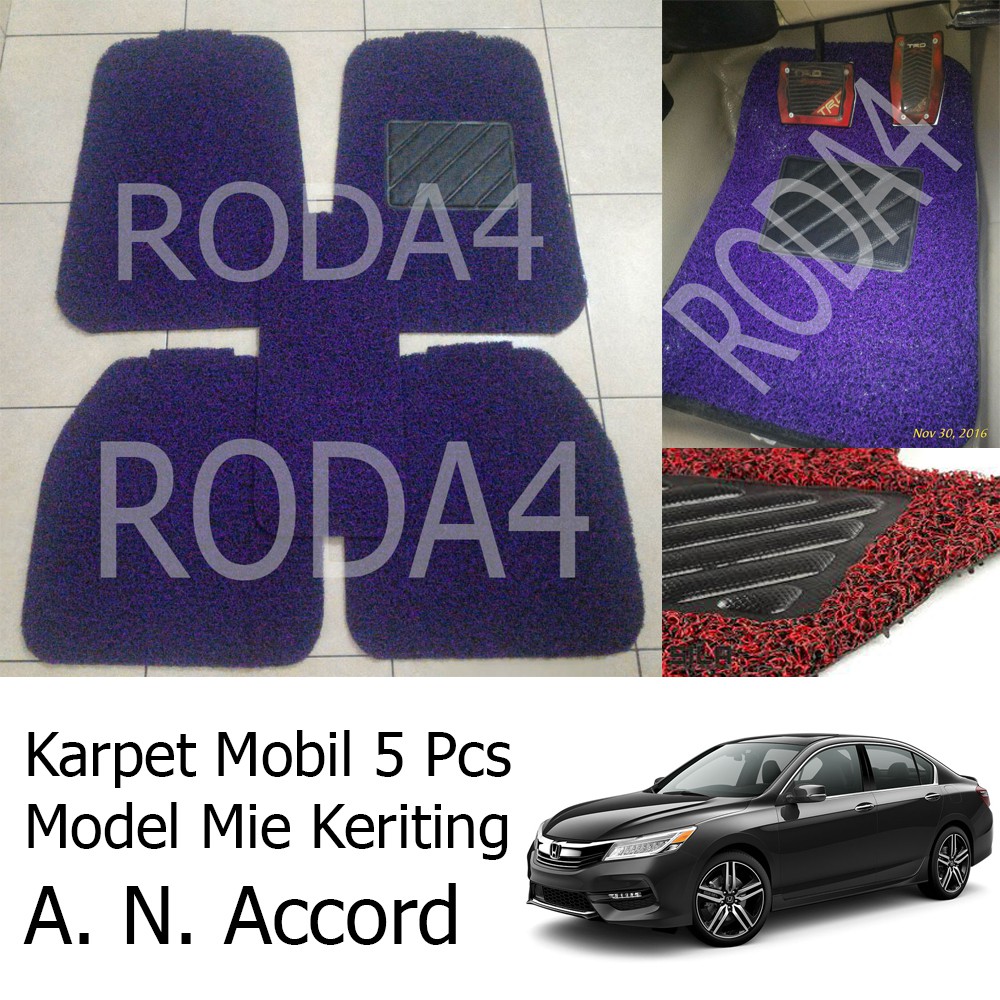 Karpet Mobil / Car Carpet / Floor Mats Universal Model Mie Keriting All New Accord