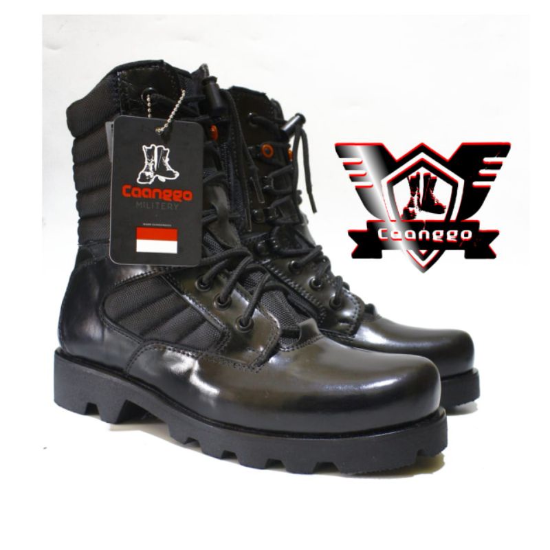 Sepatu Pdl TNI AU Sepatu Pdl Kulit Asli Caanggo Original