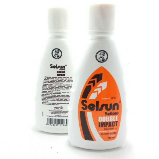 Shampoo Selsun Yellow DOUBLE IMPACT Anti Ketombe Gatal Rambut