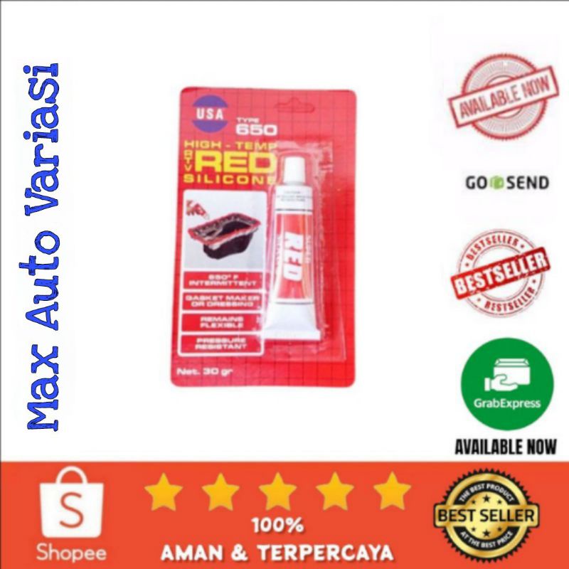 Lem Gasket Red Silicone USA 30 GR, 70 GR