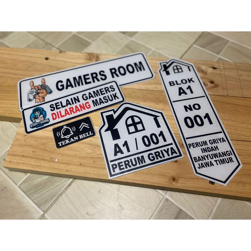 

BISA COD Plakat/sign board/Papan nama/Papan Tanda Custom