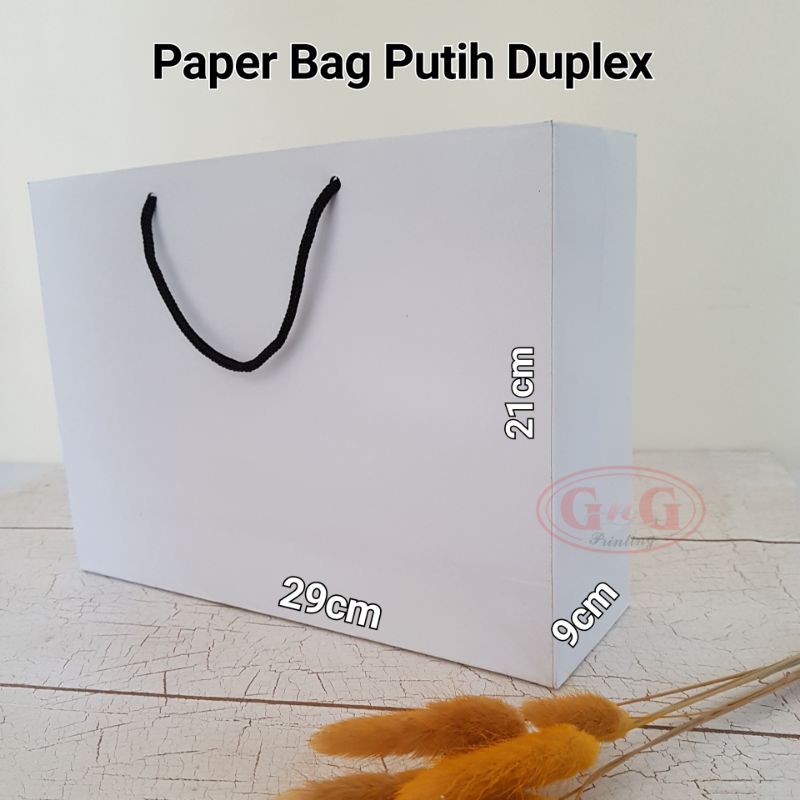 

20pcs - 29x9x21 Polos Paper Bag Duplex, Paper Bag, Shopping Bag, Kantong Kertas