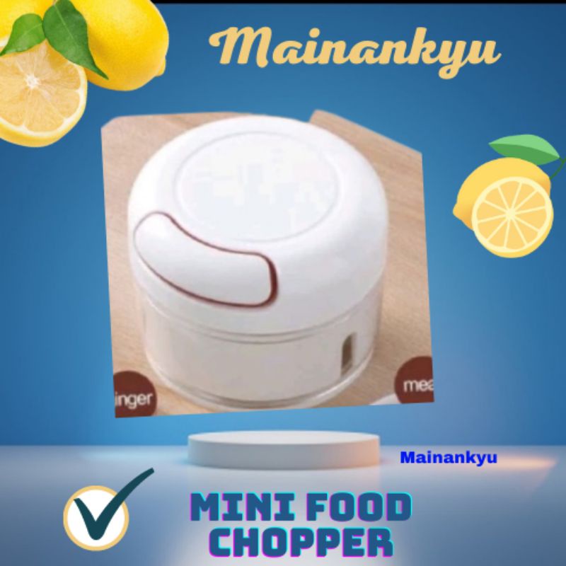 (MAINANKYU) MINI FOOD CHOPPER Mini Speedy Chopper Blender Tangan Pemotong Daging Bawang dapur