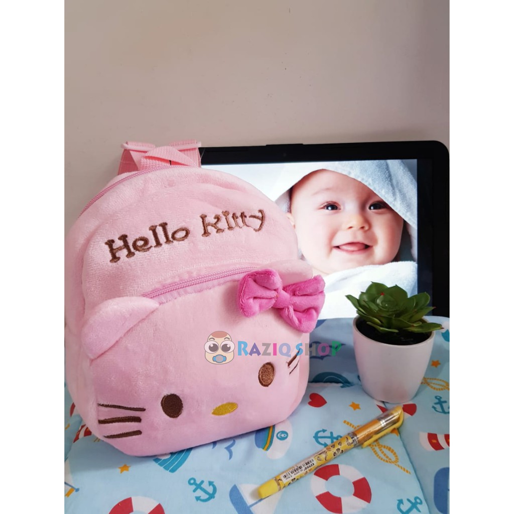Tas Ransel Anak Lucu / Tas Ransel Bayi / Tas Anak motif kartun  Bahan Plush / go send Makassar