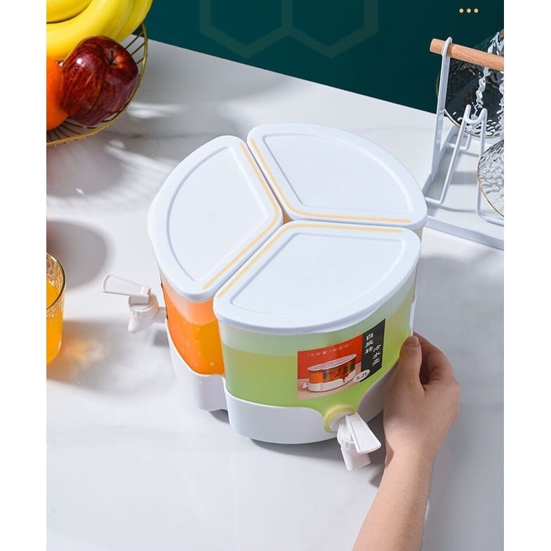 DISPENSER KERAN / KRAN 3 SISI 5,2LT KULKAS JUICE TEMPAT PENYIMPANAN