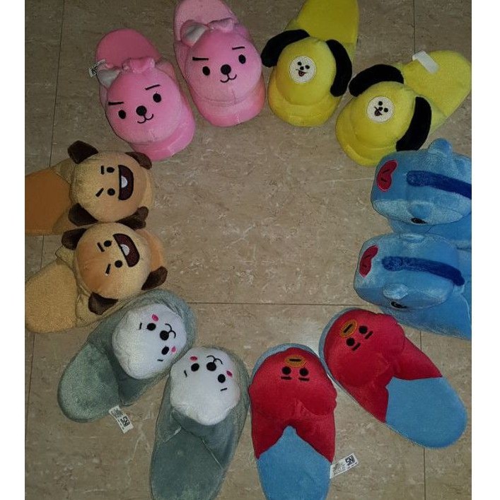 Sandal Slop Lucu Terbaru Anak dan Dewasa  BT21 (L)