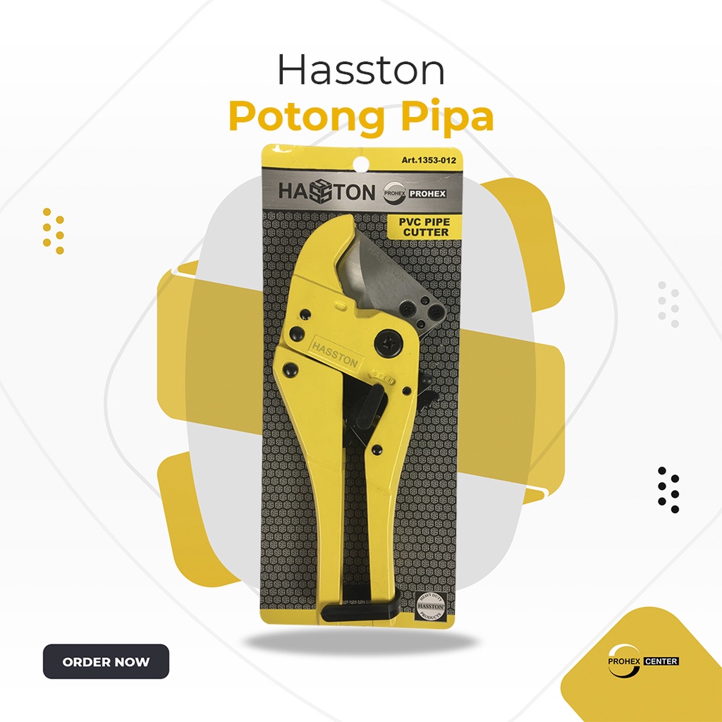 HASSTON (PROHEX) Gunting Pipa PVC 42mm PVC Pipe Cutter Art.1353-012