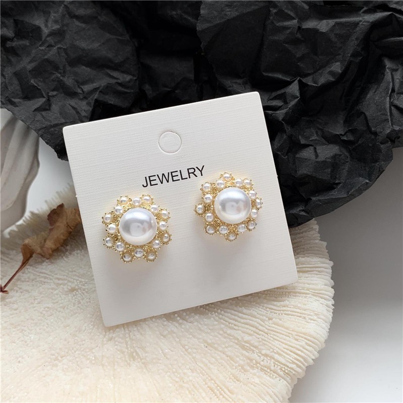 Anting Tusuk Sterling Silver 925 Hias Mutiara Elegan Ala Korea Untuk Wanita 2020