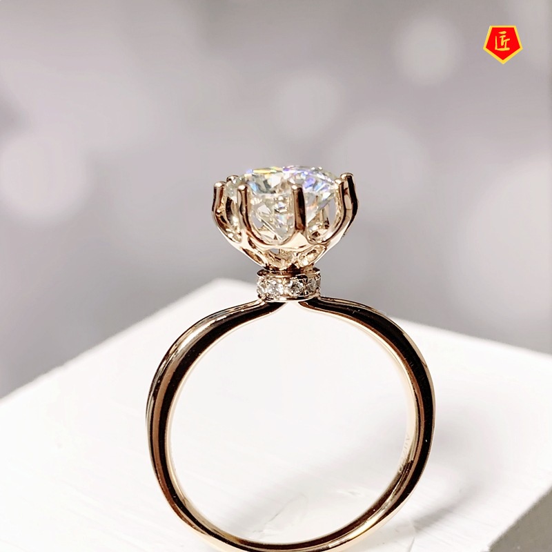 [Ready Stock]Creative New Crown Moissanite Ring