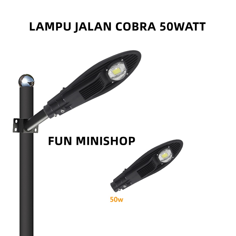 SALE LAMPU JALAN LED 50W PJU LED 50WATT OUTDOOR COBRA WATERPROOF