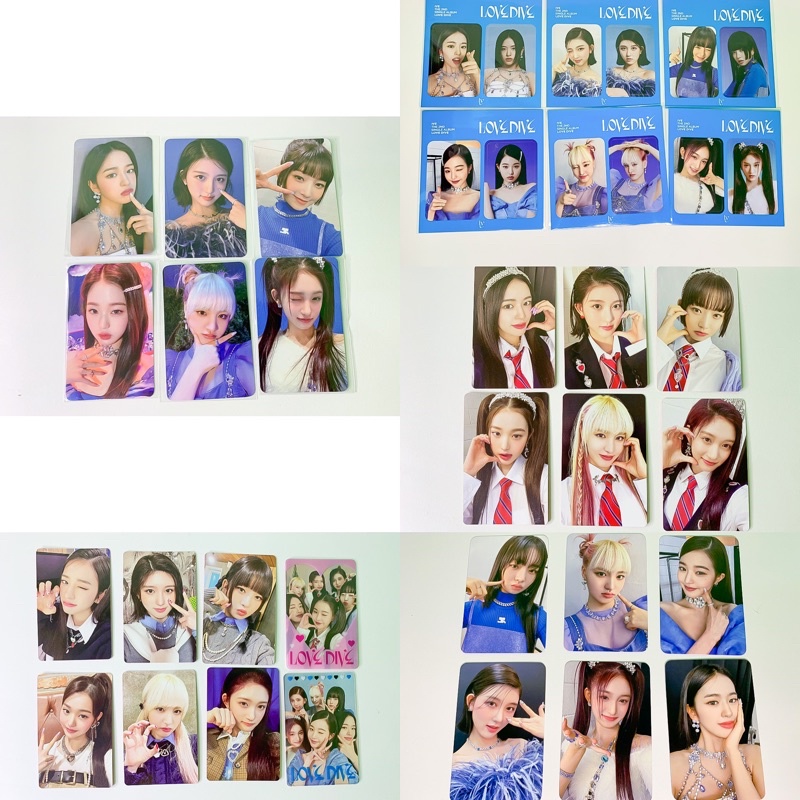 IVE - The 2nd Single Album [LOVE DIVE] BENEFIT PHOTOCARD POB KTOWN R1 SSQ MV HEART MMT PC YUJIN GAEU