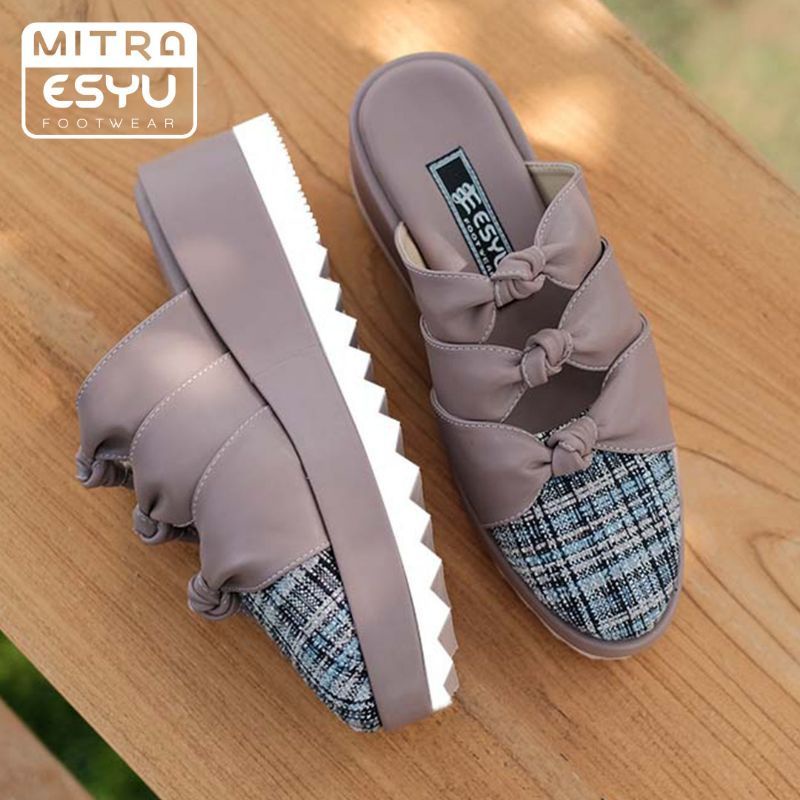 ESYU FOOTWEAR ORI | ZENATA SERIES | MEWAH | SANDAL WEDGES WANITA