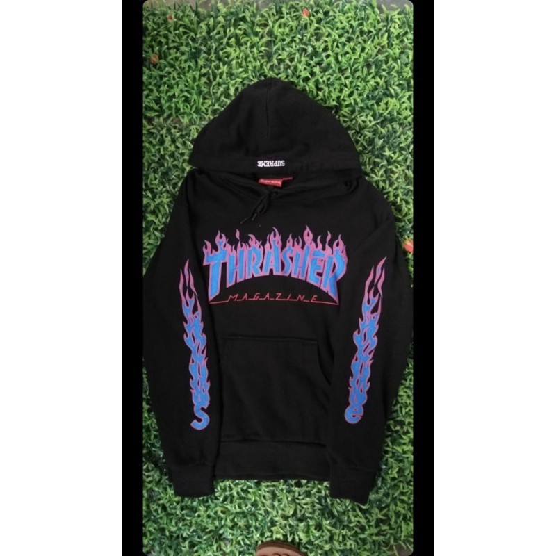 hoodie supreme X thrasher