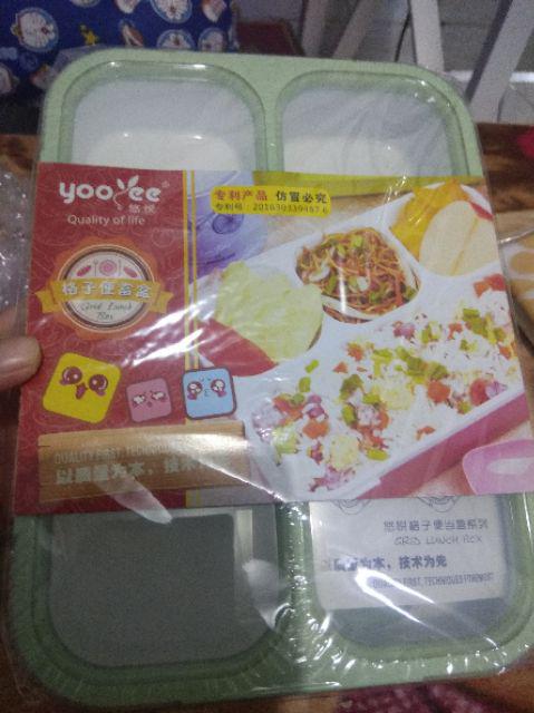 Lunch Box Yooyee 578 Kotak Bekal 4 Sekat Anti Tumpah