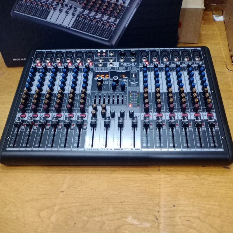 MIXER AUDIO ASHLEY ONYX12/ONYX 12 12CH USB-BLUETOOTH-RECORDING TO PC