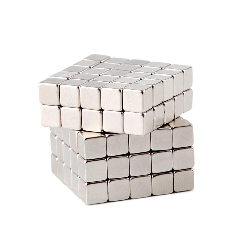 Mainan Magnet NdFeB N35 5x5x5mm 50 PCS - F001699 - Silver