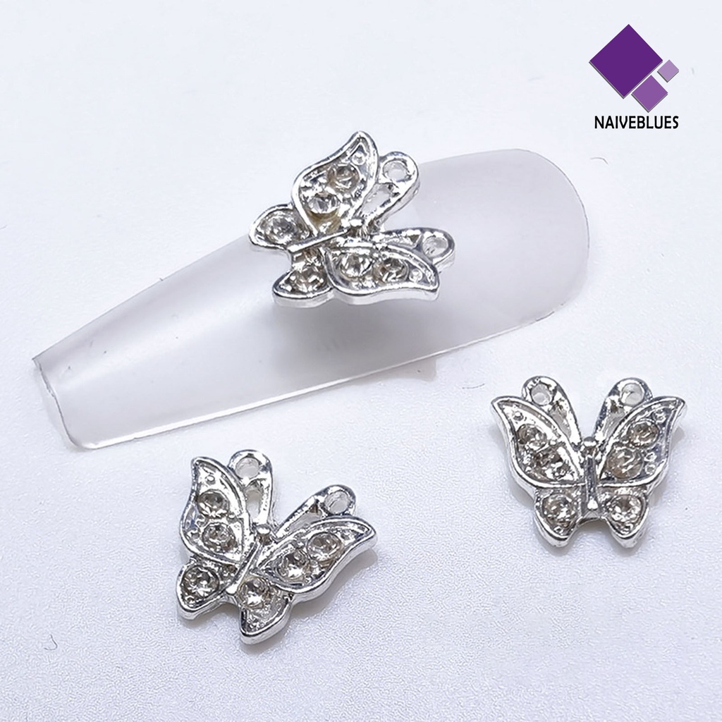 10pcs Charms Kuku 3D Desain Acak Untuk Kerajinan Manicure Salon