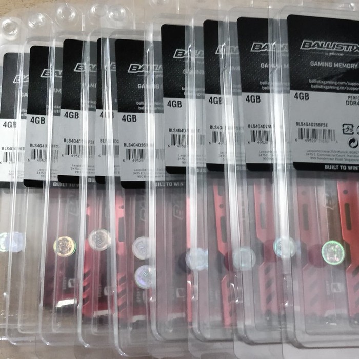 Crucial BALLISTIX Sport 4GB DDR4-2666 XMP (Red) Gaming Memory