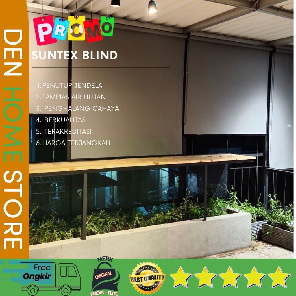 Tirai Tampias Air Hujan untuk Outdoor Rumah - Suntex Blind