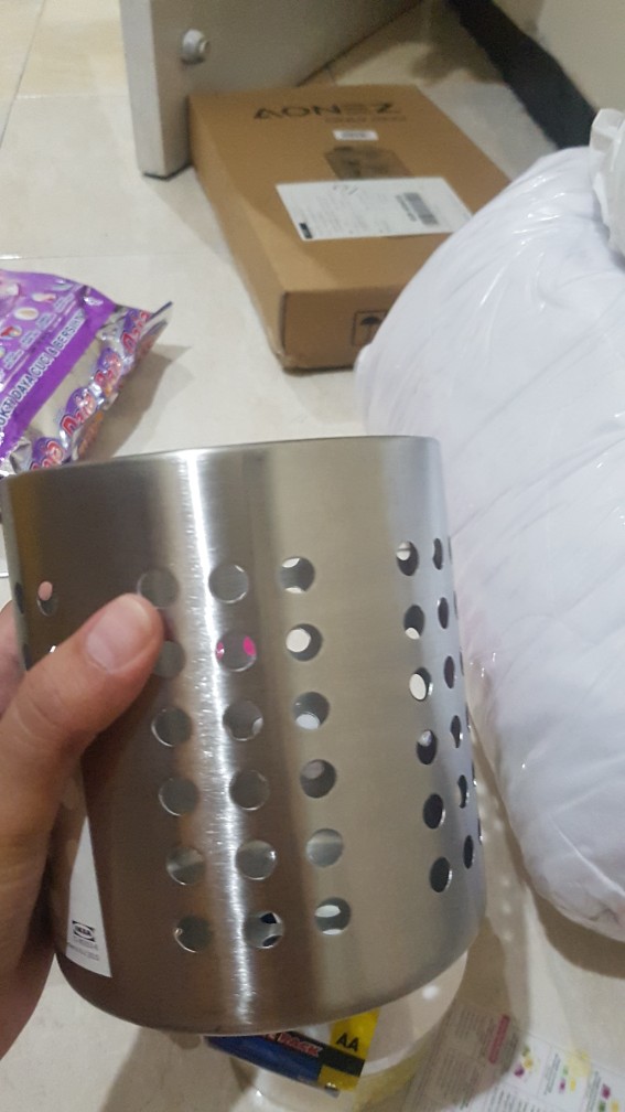 Tempat Sendok Tempat Peralatan Dapur Stainless Steel Makan Masak Serbaguna